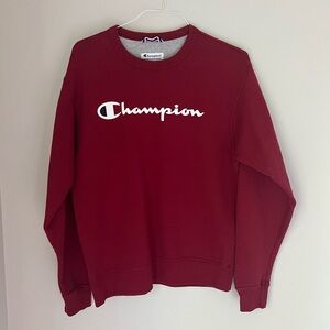 Size medium champion burgundy crew neck.